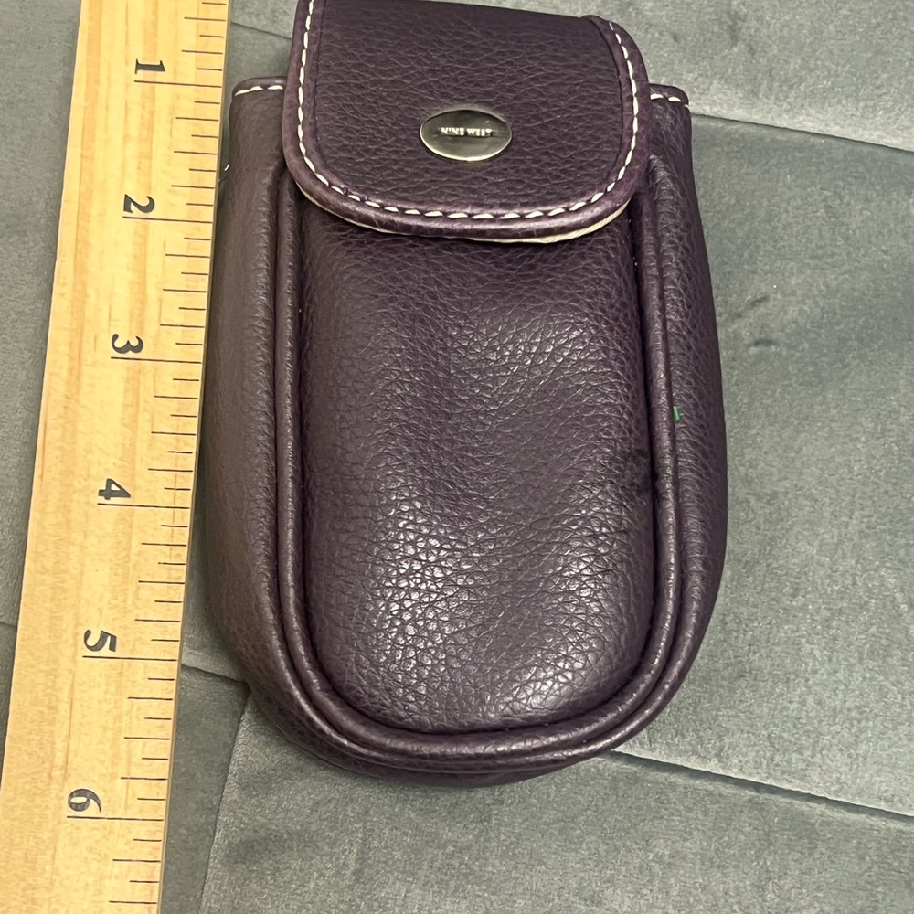 Plum Purple Leather Phone Wristlet Wallet Case‎ - Picture 5 of 7